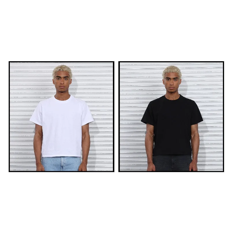 men's black graphic t-shirts -2-Pack | The Silverlake Crop Tee II