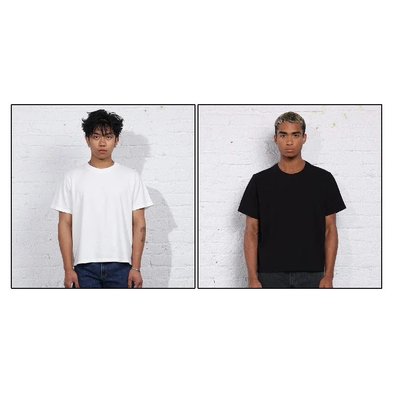 men's basic round neck t-shirts -2-Pack | The Silverlake Crop Tee II