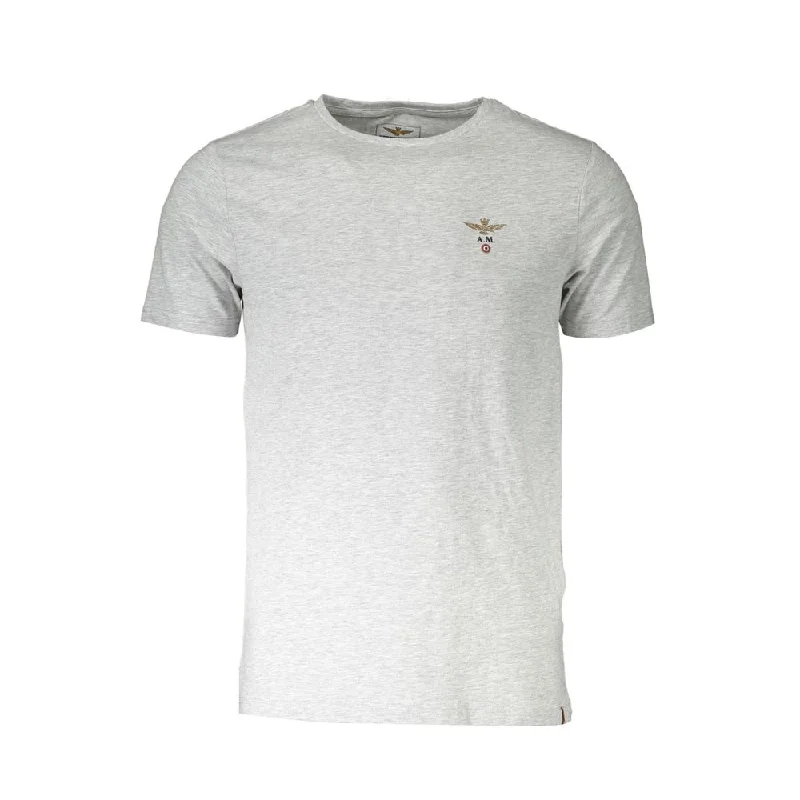 classic fit t-shirts for men -Aeronautica Militare  Cotton Men's T-Shirt