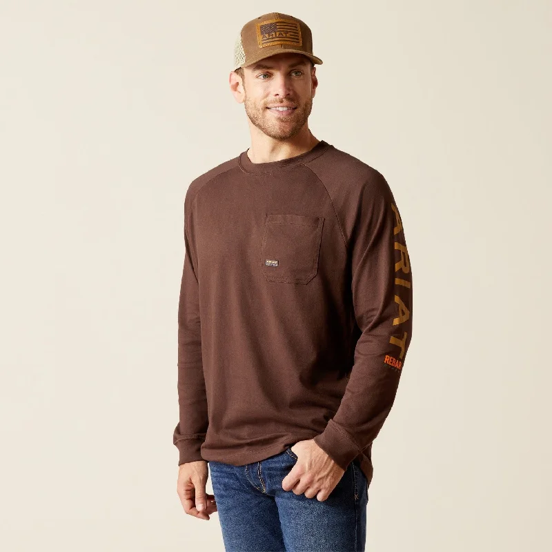 modern t-shirts for men -Ariat Men's Rebar Cotton Strong Graphic Long Sleeve T-Shirt