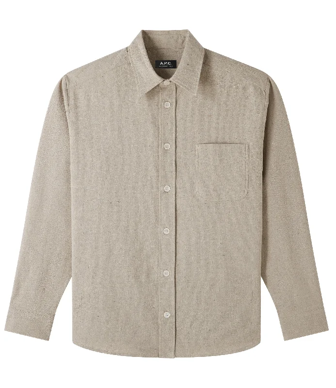 men's long-sleeve dress shirts -Aston overshirt