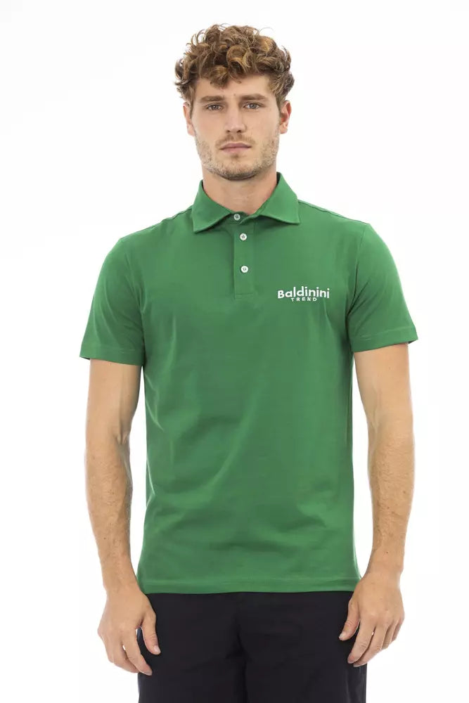 men's pique polo shirts with logos -Baldinini Trend  Cotton Polo Men's Shirt