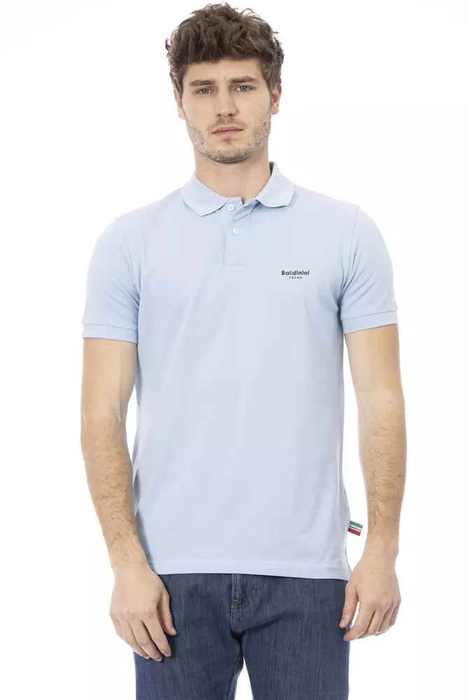 men's striped cotton polo shirts -Baldinini Trend  Cotton Polo Men's Shirt