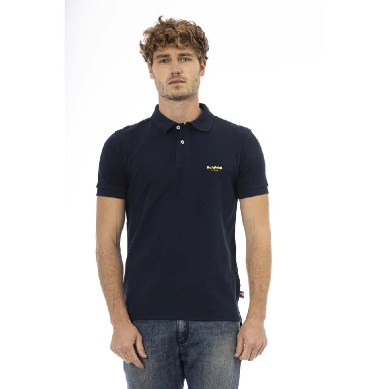 men's breathable polo shirts -Baldinini Trend  Cotton Polo Men's Shirt