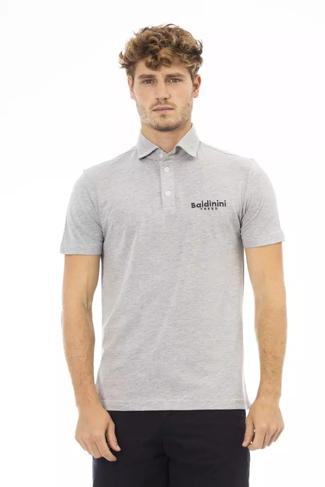 stylish plain polo shirts for men -Baldinini Trend  Cotton Polo Men's Shirt