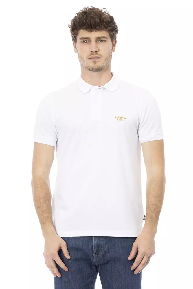 men's designer casual polo shirts -Baldinini Trend  Cotton Polo Men's Shirt