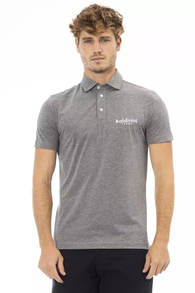 modern fit polo shirts for men -Baldinini Trend  Cotton Polo Men's Shirt