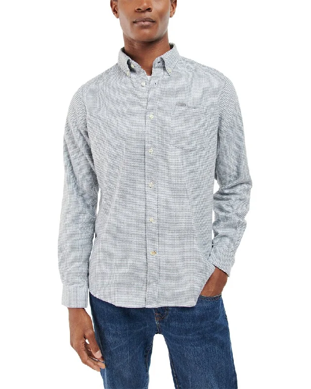 men's cotton-polyester blend shirts -Barbour Oakfield Shirt