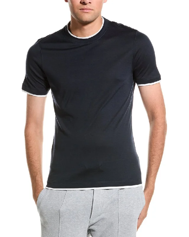 men's stylish v-neck tees -Brunello Cucinelli T-Shirt