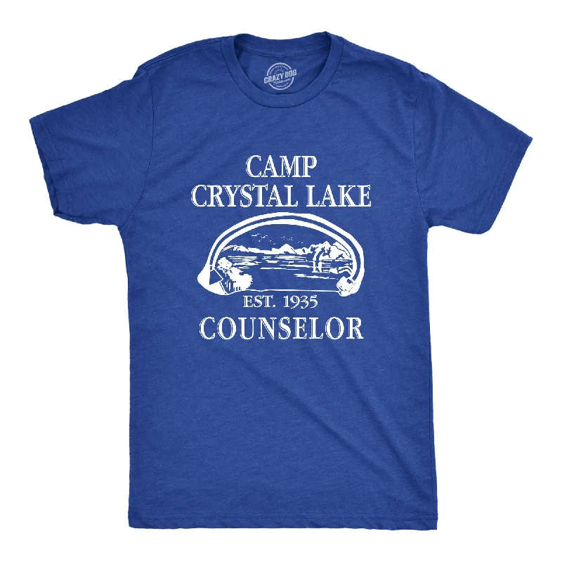 men's fashion fit t-shirts -Camp Crystal Lake Men's T Shirt