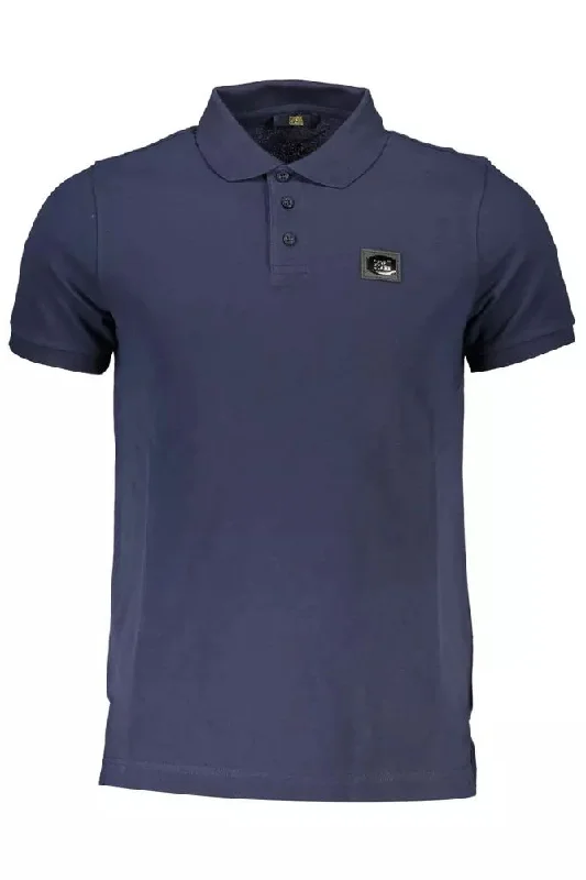 men's classic polo shirts -Cavalli Class Elegant  Cotton Polo with Chic Men's Detailing