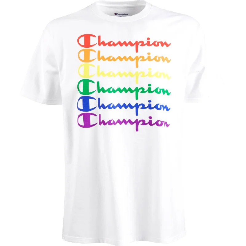 men's casual short-sleeve t-shirts -Champion Mens Logo Graphic T-Shirt