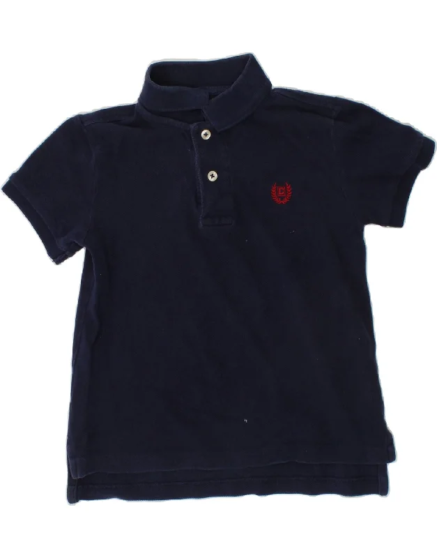 men's polo shirts for golf tournaments -CHAPS Boys Polo Shirt 3-4 Years Navy Blue Cotton