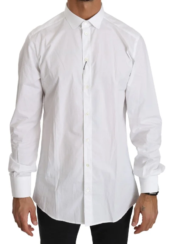 men's eco-friendly shirts -Dolce & Gabbana Elegant  Cotton  Fit Men's Shirt