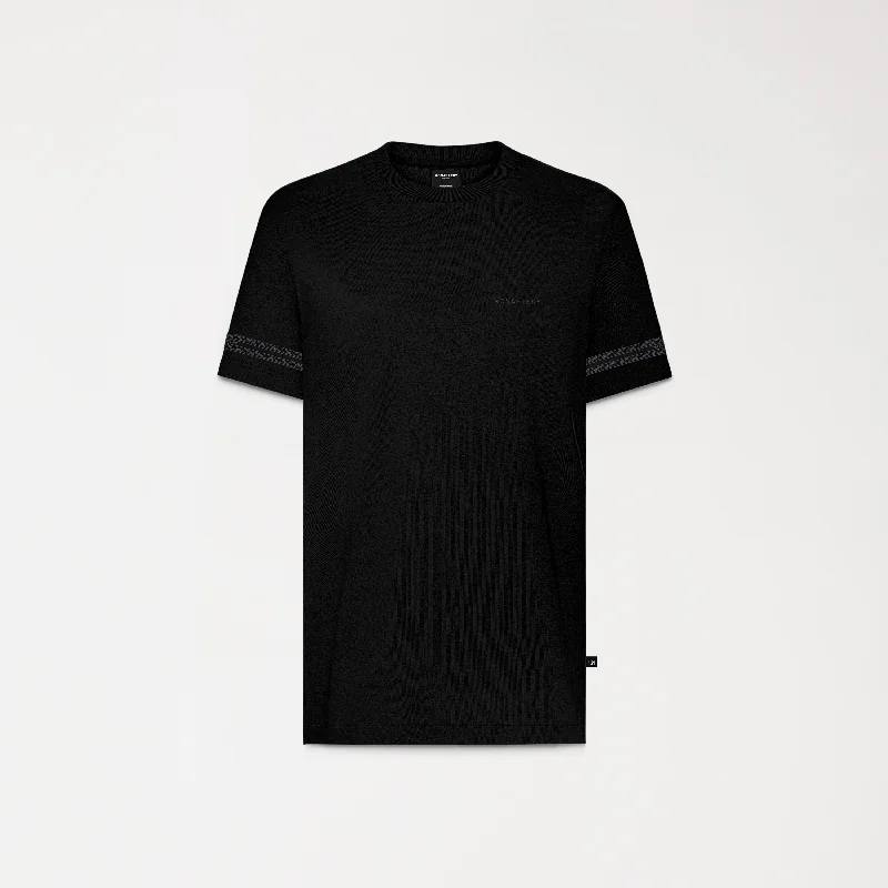 men's oversized graphic tees -PEYNET T-SHIRT BLACK