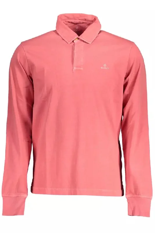 men's polo shirts for golf tournaments -Gant Chic  Cotton Long-Sleeved Polo Men's Shirt