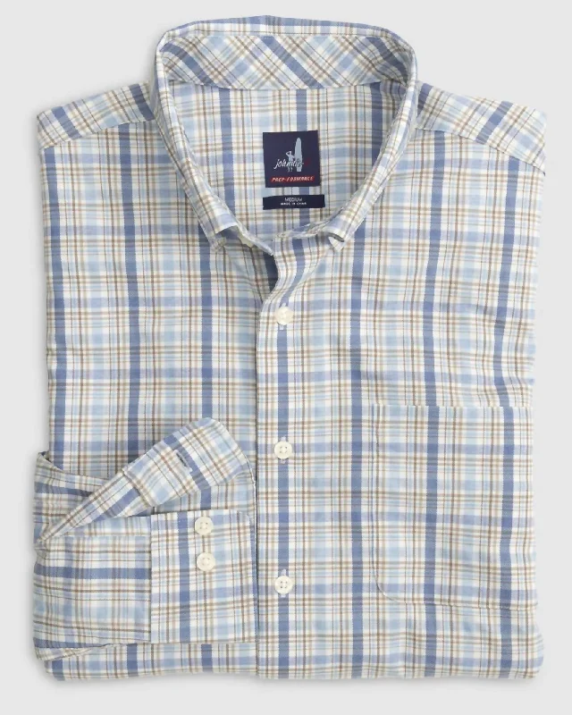 trendy casual shirts for men -Hackel Button Down Shirt In Maliblu