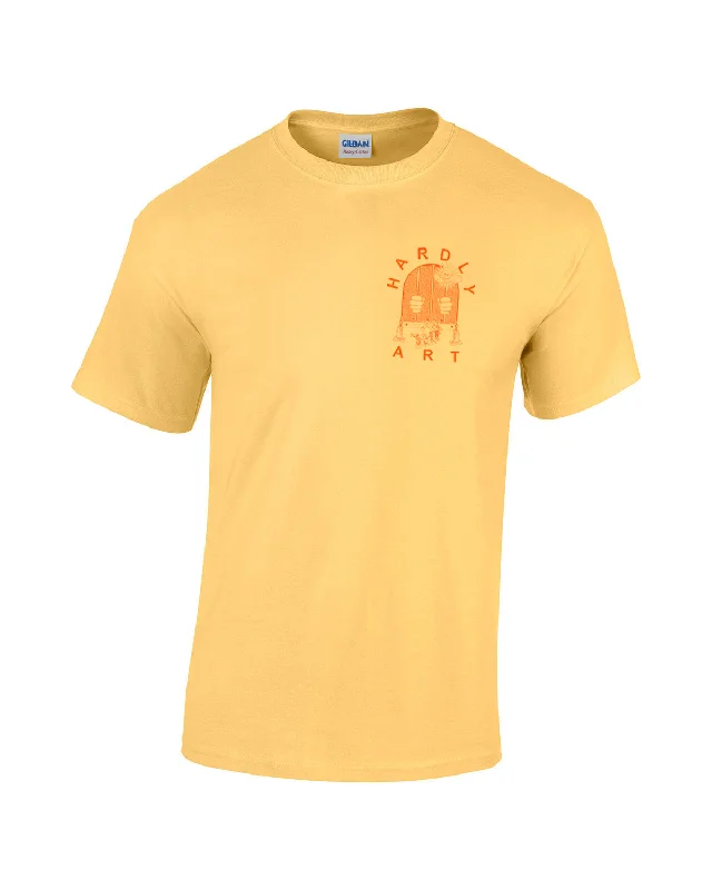 men's zip-up t-shirts -Spring/Summer 2022 Yellow T-Shirt