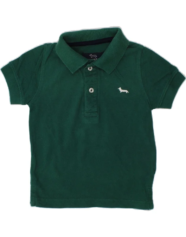 men's designer polo shirts -HARMONT & BLAINE Baby Boys Polo Shirt 18-24 Months Green Cotton