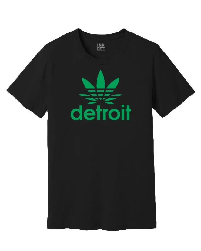 men's workout t-shirts -Ink Detroit Cannabis T-Shirt - Black