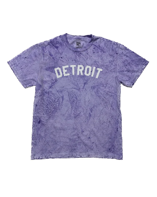 men's t-shirts for summer -Ink Detroit - Color Blasted Purple T-Shirt