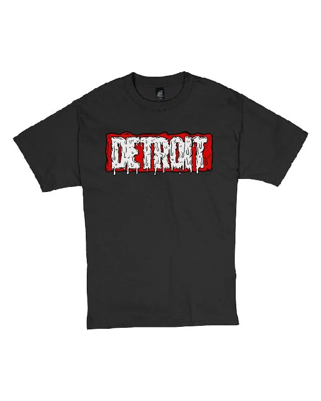 men's urban style t-shirts -Ink Detroit - MARVELous DETROIT DRIP - T-Shirt - Black