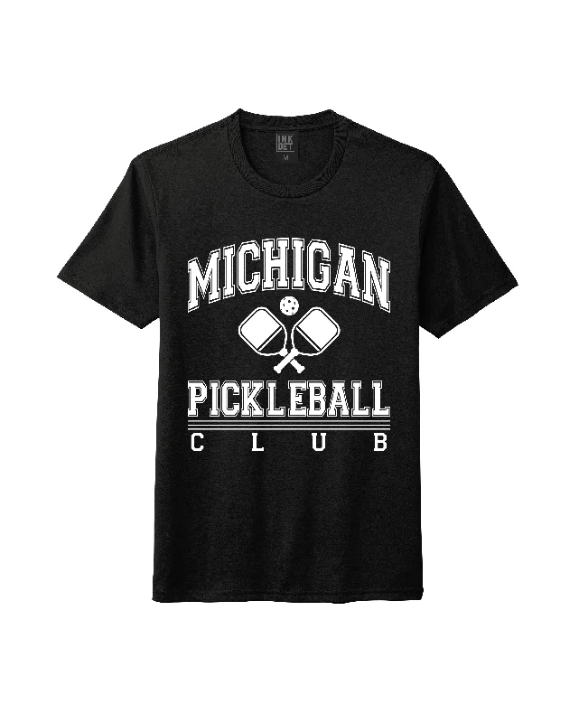 men's black t-shirts -Ink Detroit - Michigan Pickleball T-Shirt - Available in 2 colors