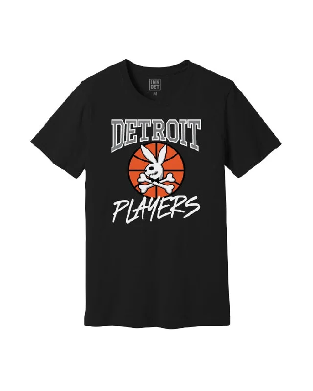 graphic tees for men -Ink Detroit Players T-Shirt - Black