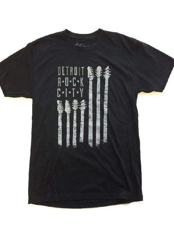 men's black graphic t-shirts -Ink Detroit Rock City T-Shirt - Black