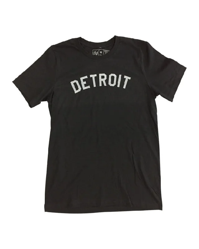 casual street t-shirts for men -Ink Detroit Basic T-Shirt - Black