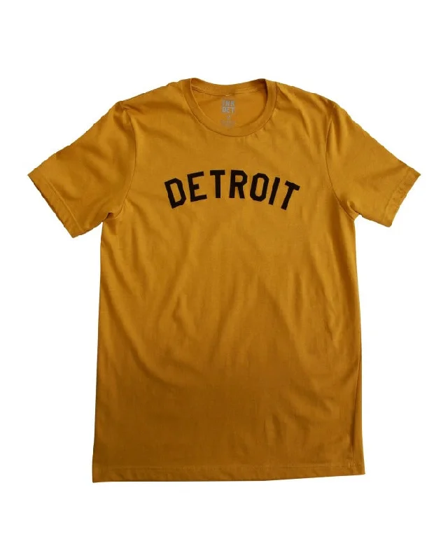 comfortable t-shirts for men -Ink Detroit Basic T-Shirt - Mustard