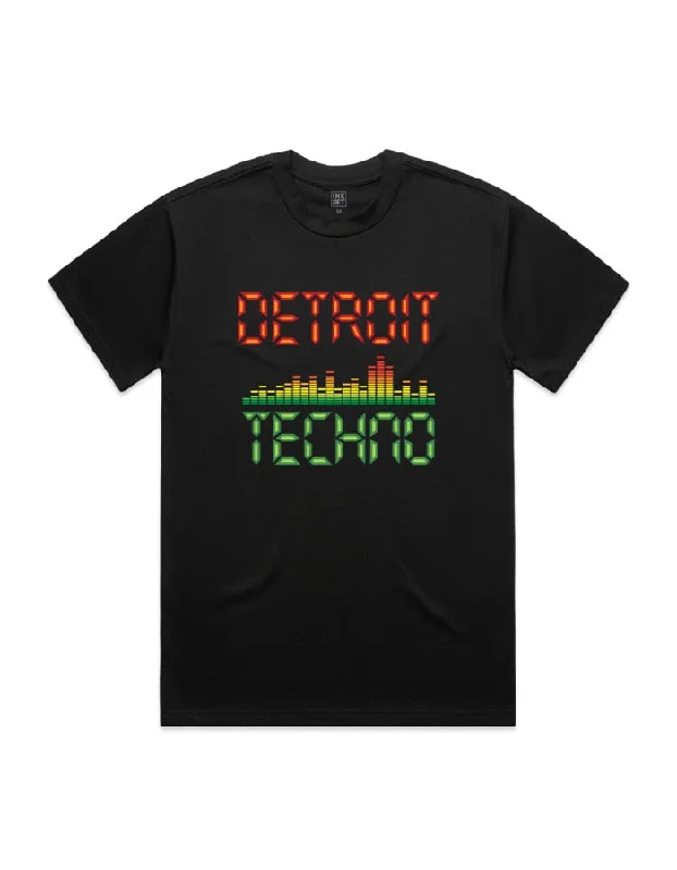 basic t-shirts for men -Ink Detroit Techno T-Shirt - Black