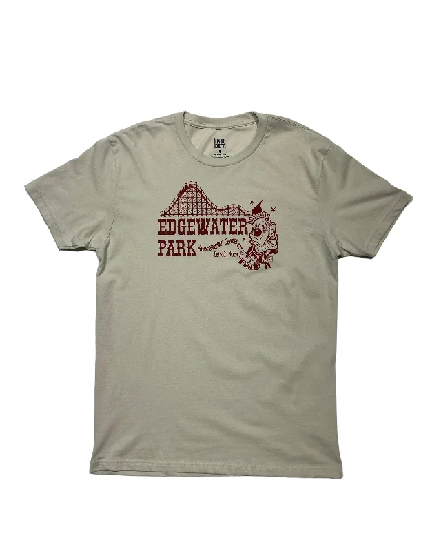 eco-friendly t-shirts for men -Ink Detroit - Vintage Edgewater Park T-Shirt - Sand