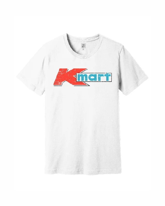 trendy printed t-shirts for men -Ink Detroit Vintage K-Mart T-Shirt - White