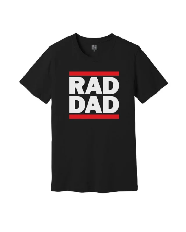 men's sports t-shirts -INK "RAD DAD" T-Shirt - Black