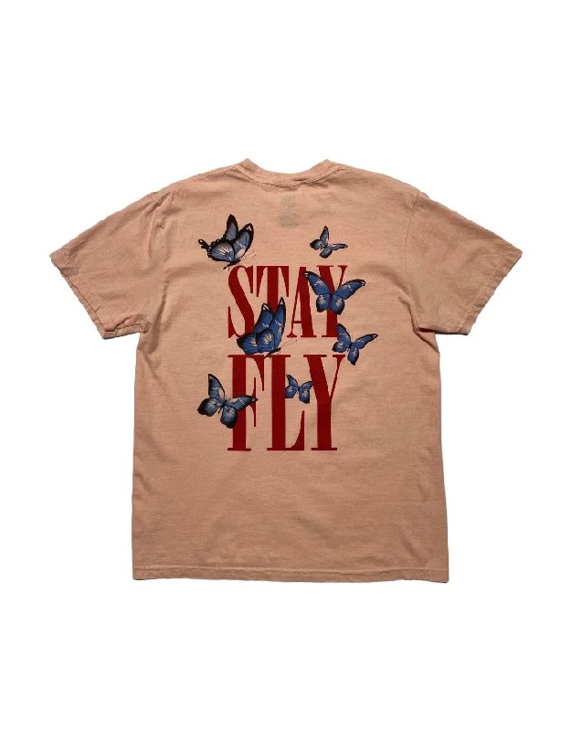 modern t-shirts for men -INK - STAY FLY - T-Shirt - PEACHY