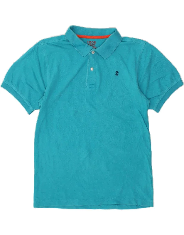 lightweight polo shirts for men -IZOD Boys Regular Fit Polo Shirt 14-15 Years XL Blue Cotton