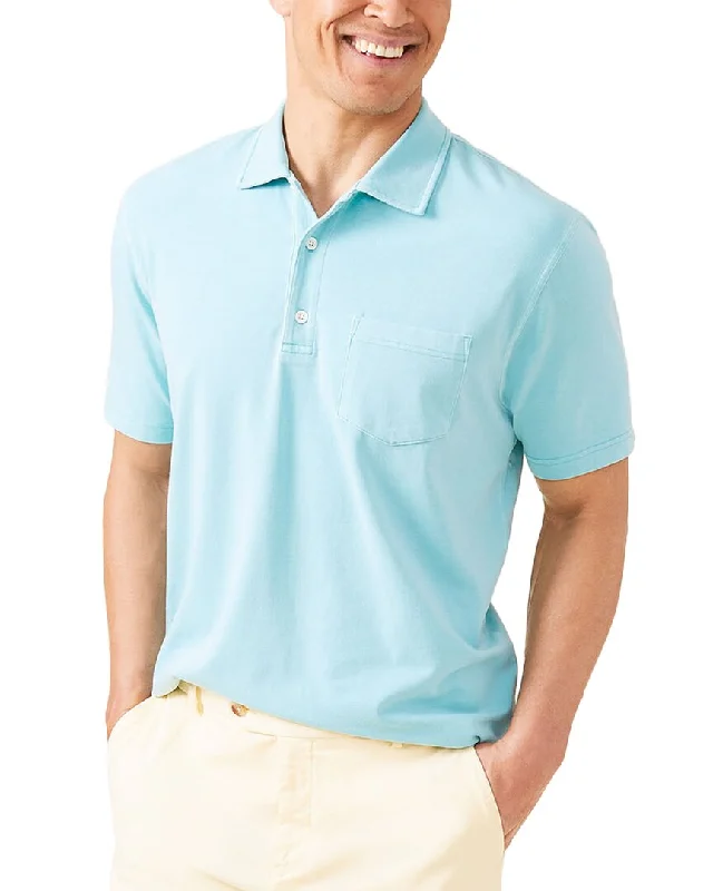 fitted polo shirts for outdoor sports -J.McLaughlin Solid Levi Polo Shirt