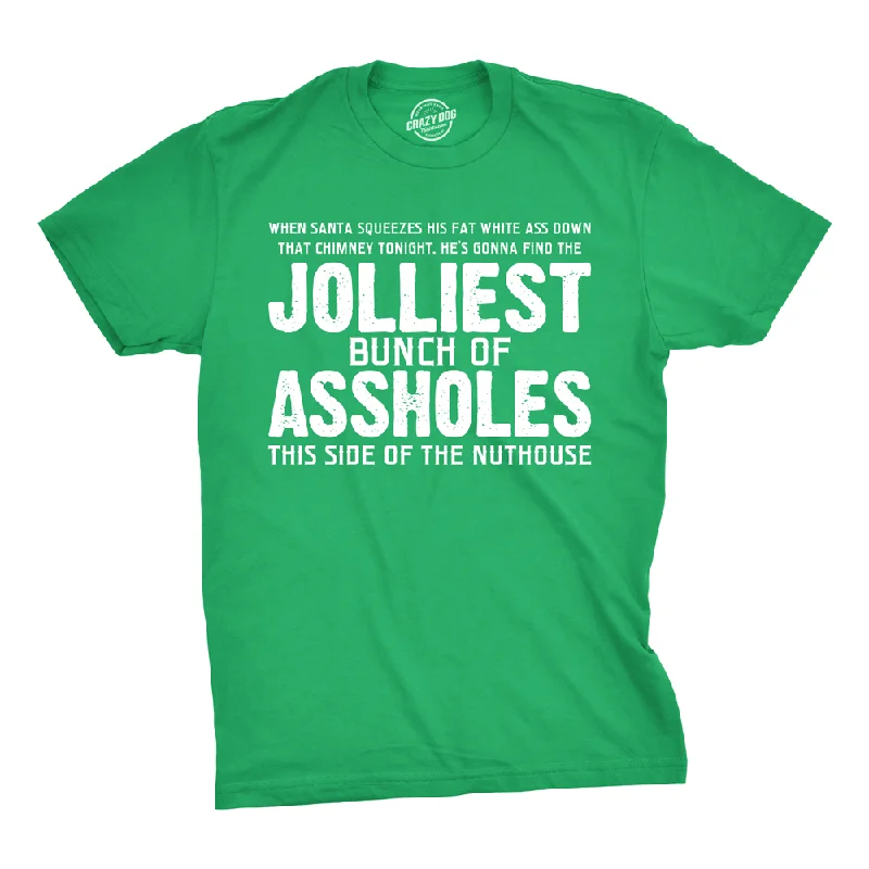 men's graphic print t-shirts -Jolliest Bunch Of Assholes Men's T Shirt