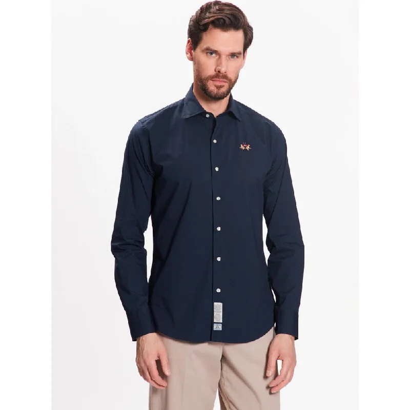 men's fashion shirts -La Martina  Cotton Men's Shirt