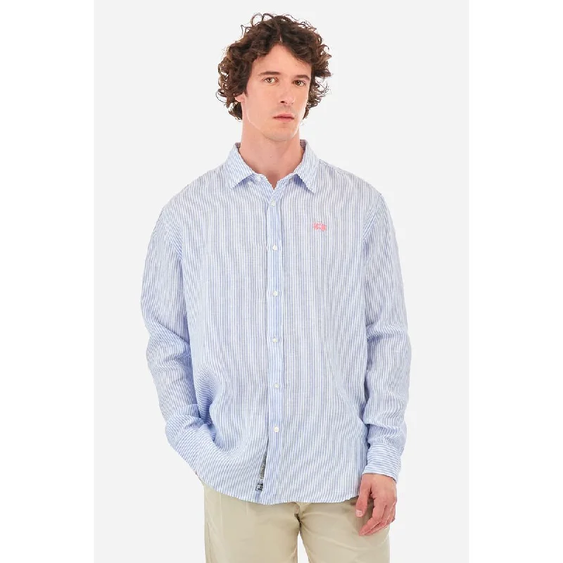 men's plaid shirts -La Martina  Cotton Men's Shirt