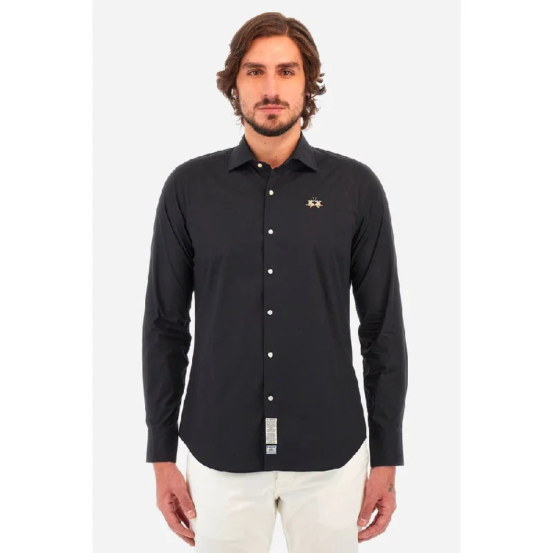 casual button-up shirts for men -La Martina  Cotton Men's Shirt