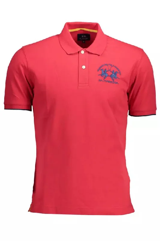 comfortable casual polo shirts for men -La Martina  Cotton Polo Men's Shirt