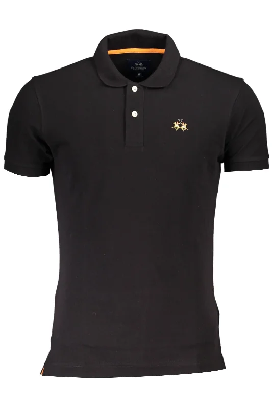 men's long sleeve pique polo shirts -La Martina  Cotton Polo Men's Shirt