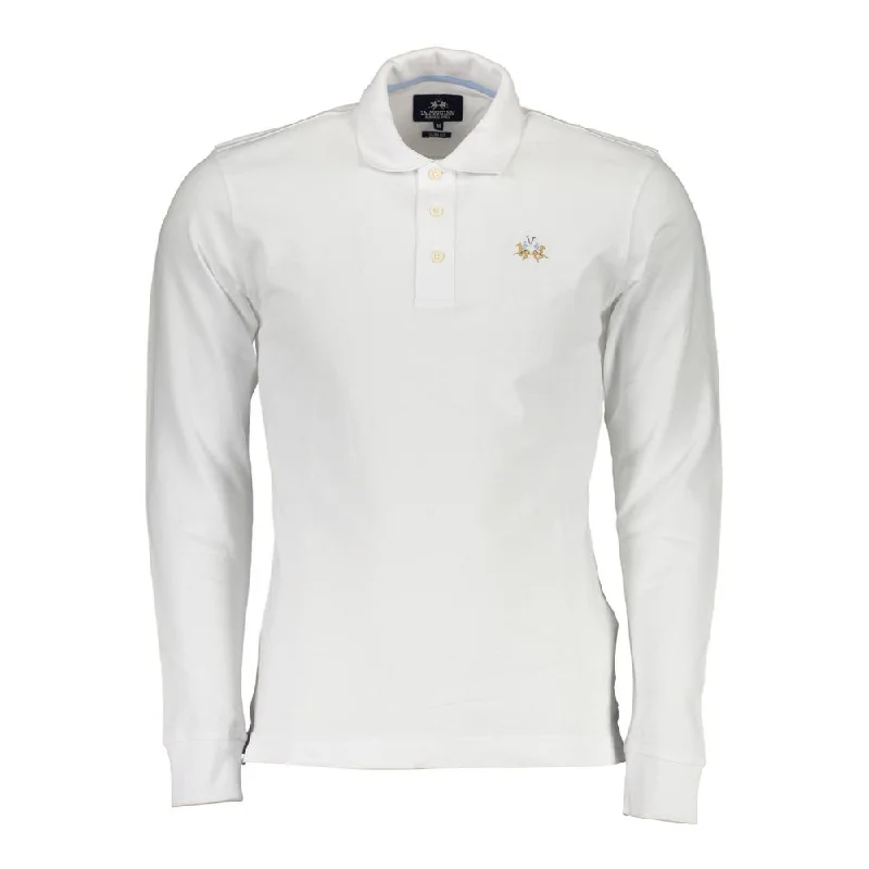 men's fashion polo shirts -La Martina  Cotton Polo Men's Shirt