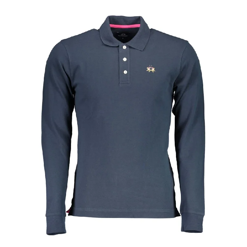 men's luxury polo shirts -La Martina  Cotton Polo Men's Shirt