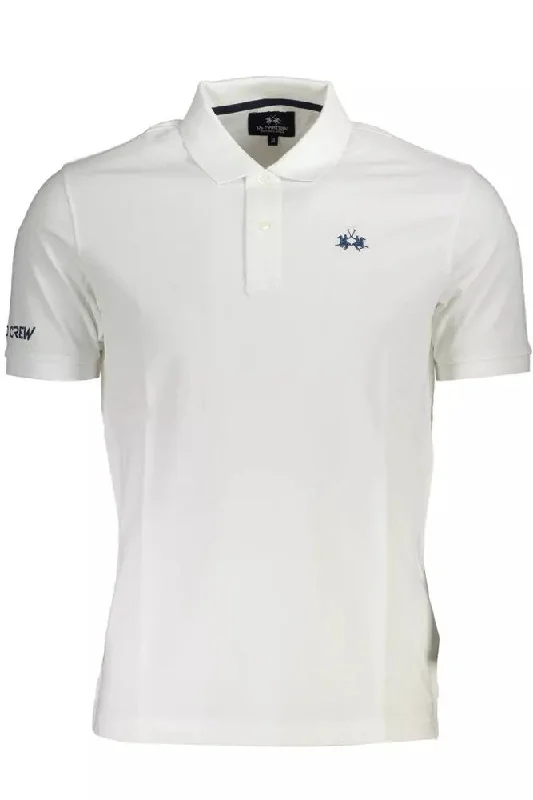 custom-fit polo shirts for men -La Martina Elegant  Cotton Polo Men's Shirt