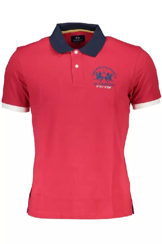 men's polo shirts for summer -La Martina Elegant  Cotton Polo Men's Shirt