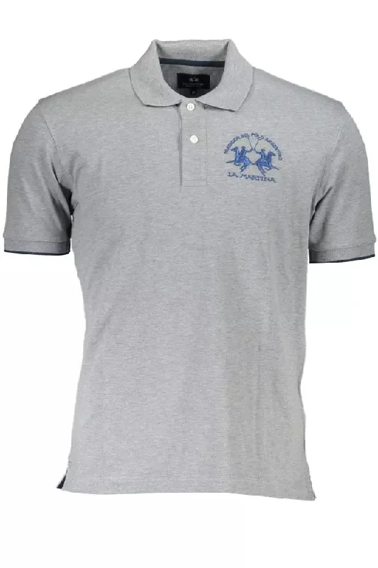 stylish printed polo shirts for men -La Martina Elegant  Polo with Contrasting Men's Details