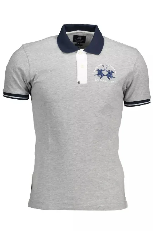 formal polo shirts for men -La Martina Slim Fit Embroide Polo in Men's